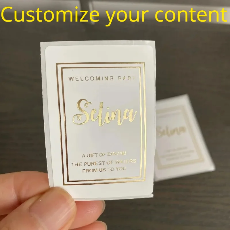 2000pcs Size 5x3cm Customized Stickers Personalized with Any Pattern Logo Decoration Customized Stickers