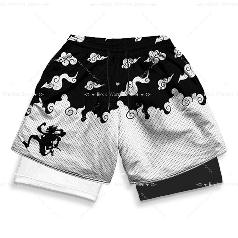 

2025 Summer Hot-selling American Hokage Men's Shorts Sports Casual Pants Digital Printing Summer Double-layer Loose Beach Pants