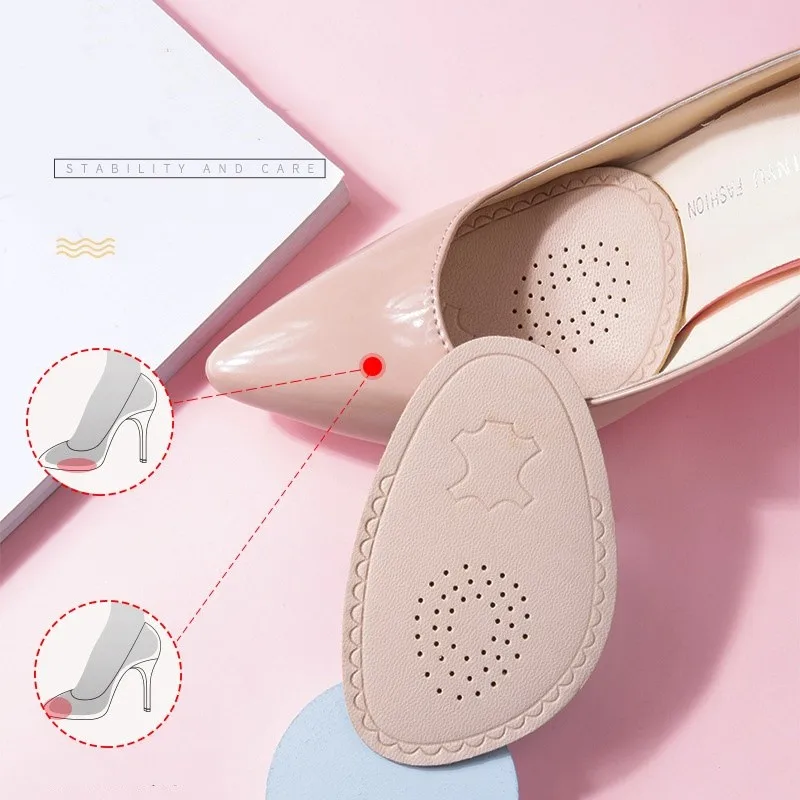 Insoles For women's High Heels Forefoot Pads anti-slip Sheepskin Shoes Pad