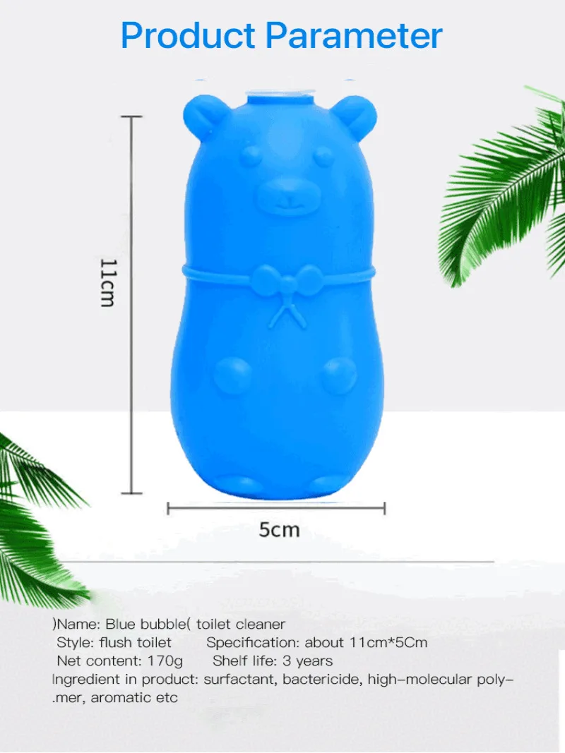 Blue Bubble Toilet Bowl Cleaner Toilet Bowl Cleaner Toilet Bowl Cleaner Bathroom Deodorizing Deodorizing Toilet Scale Remover