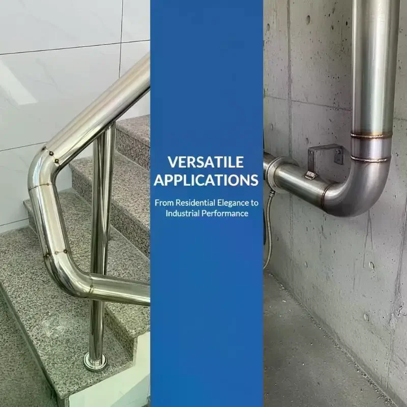 Universal 201 Stainless Steel 90 Degree Elbow Sanitary Welding Pipe Joint Fitting Car Motorcycle Exhaust Pipe Welded Pipe