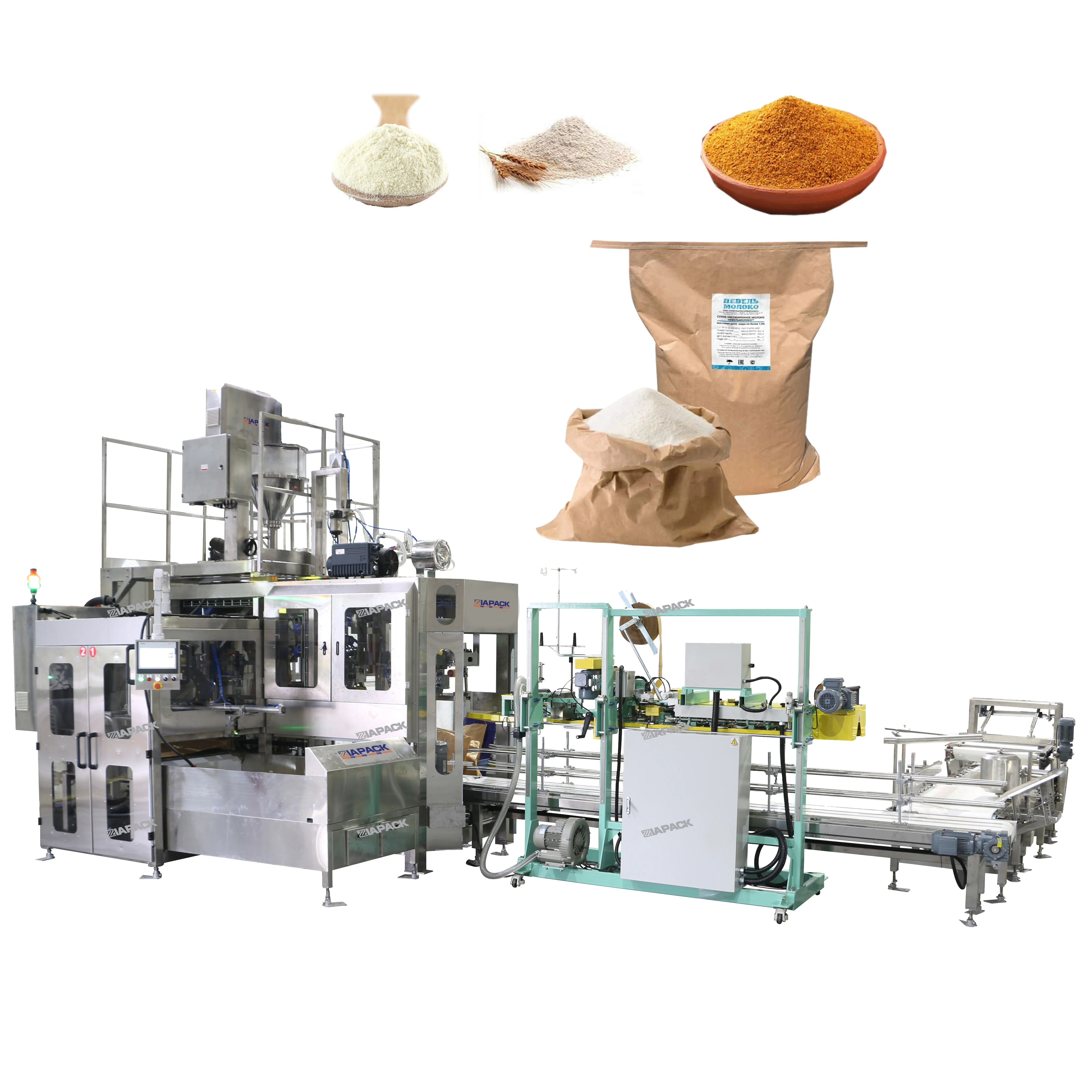 50kg  Powder Wheat Flour Automatic  Bagging Machine Filling Sealing Packaging Machine