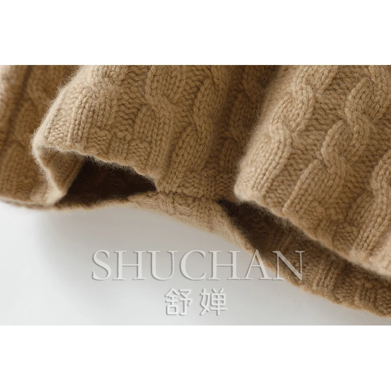 Shorts! Thickened 100% Pure Cashmere Shorts for Women's Pure Cashmere Knitted Wear Outside Shorts Feminino