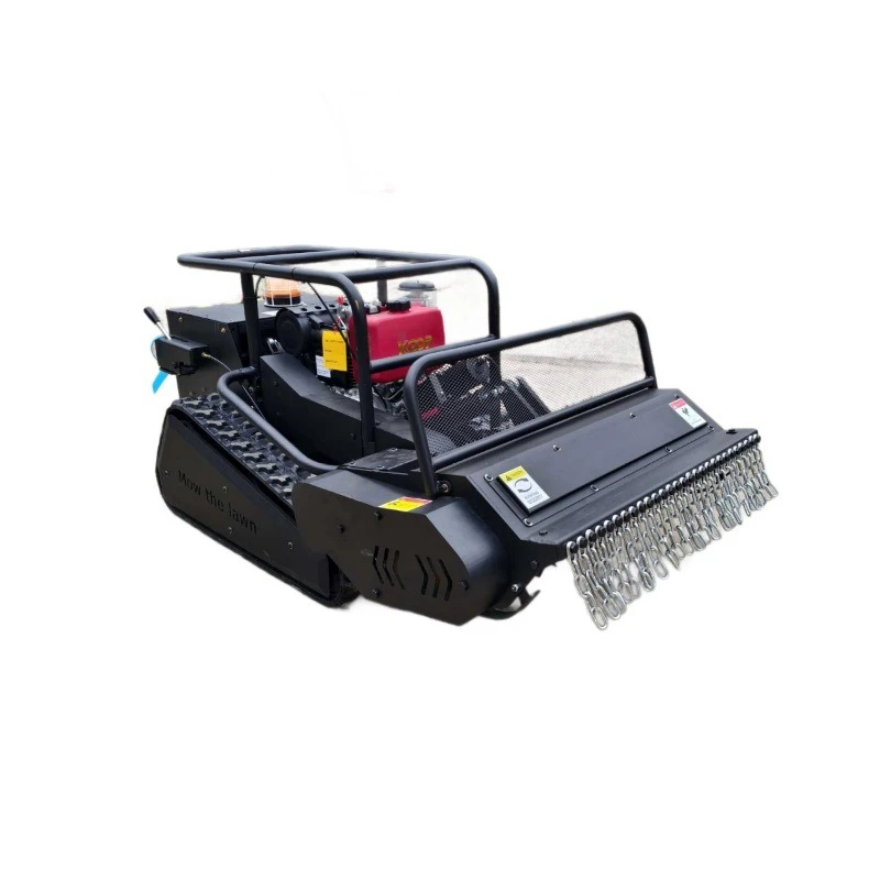 Remote control lawn mower, orchard greenhouse lawn shredder, landscaping lawn mower
