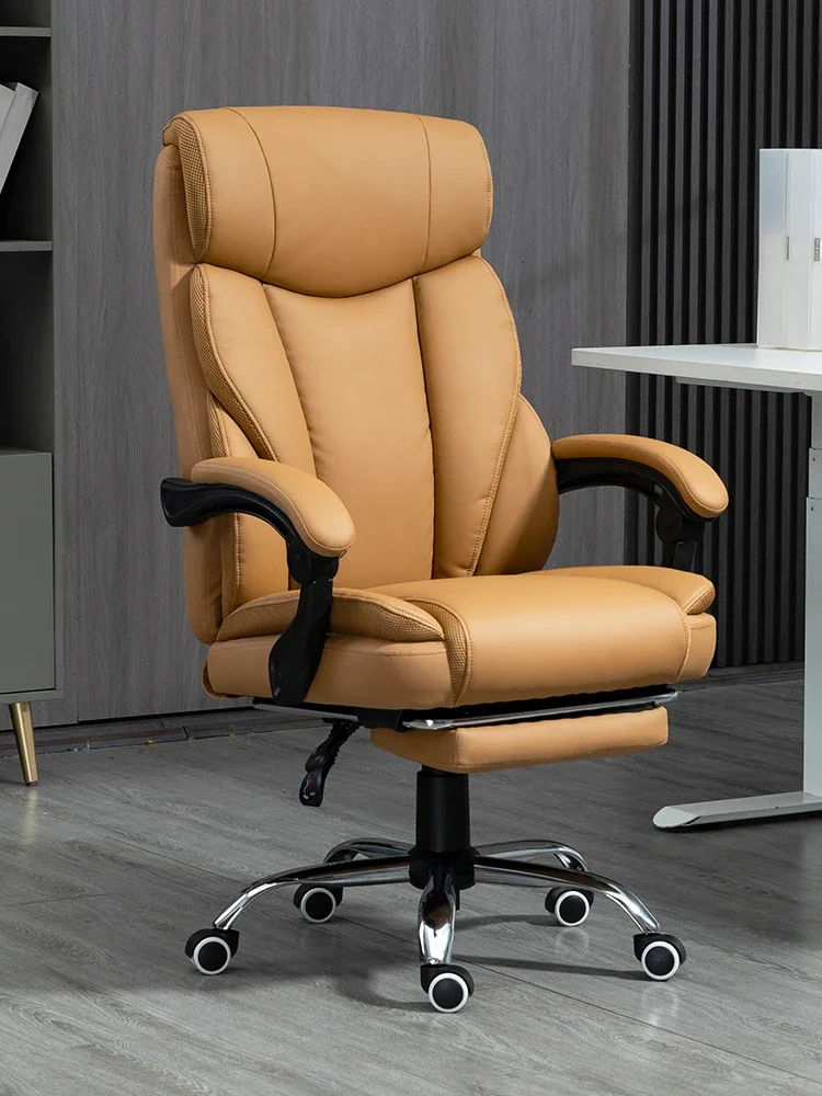 

Luxurious Commerce Office Chair Leather Massage Recliner Computer Nordic Office Chair Home Bedroom Cadeira Office Furniture Soft
