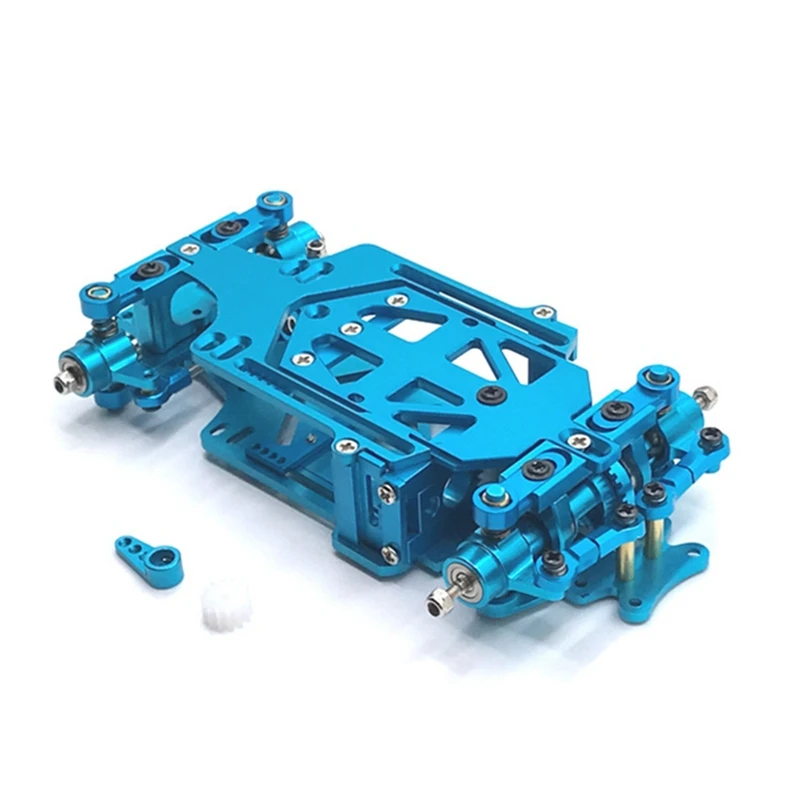 RC01 1/28 Scale RWD RC Drift Car Wheelbase Adjustable Metal Chassis Frame KIT For Wltoys K969 K989 284131 MINI-Q