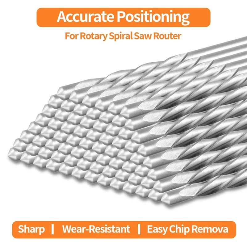 

A41I 60 Pcs Drywall Bit Drywall Router,1/8 Inch Drywall Guide Point Cutting Bits For Spiral Saw And Drywall Cutting
