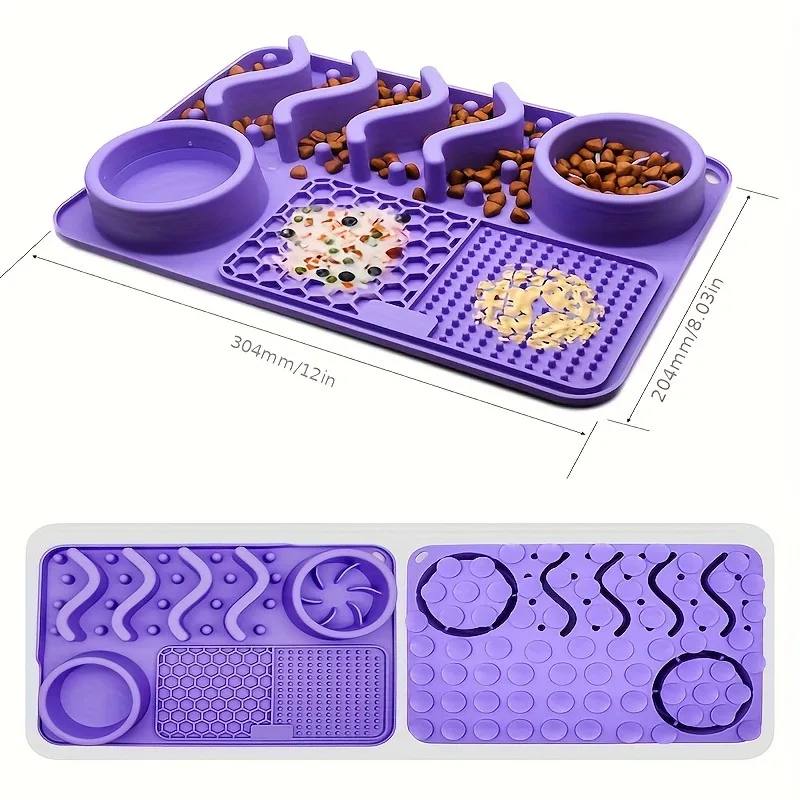 Pet Licking Pad Slow Feeding Dog Bowl Set Promotes Healthy Eating And Reduces Bloating In Puppies And Dogs Pet Supplies