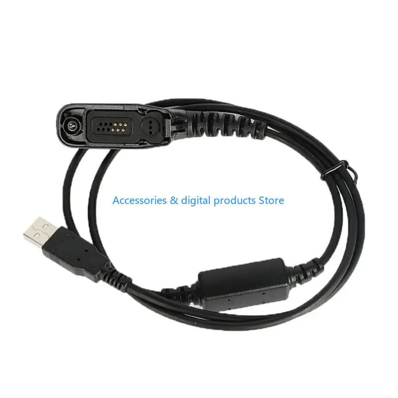 Kabel do programowania USB 77JD do radia dwukierunkowego Walkie Talkie 39-calowy kabel do programowania do DP4800 DP4801 DP4400