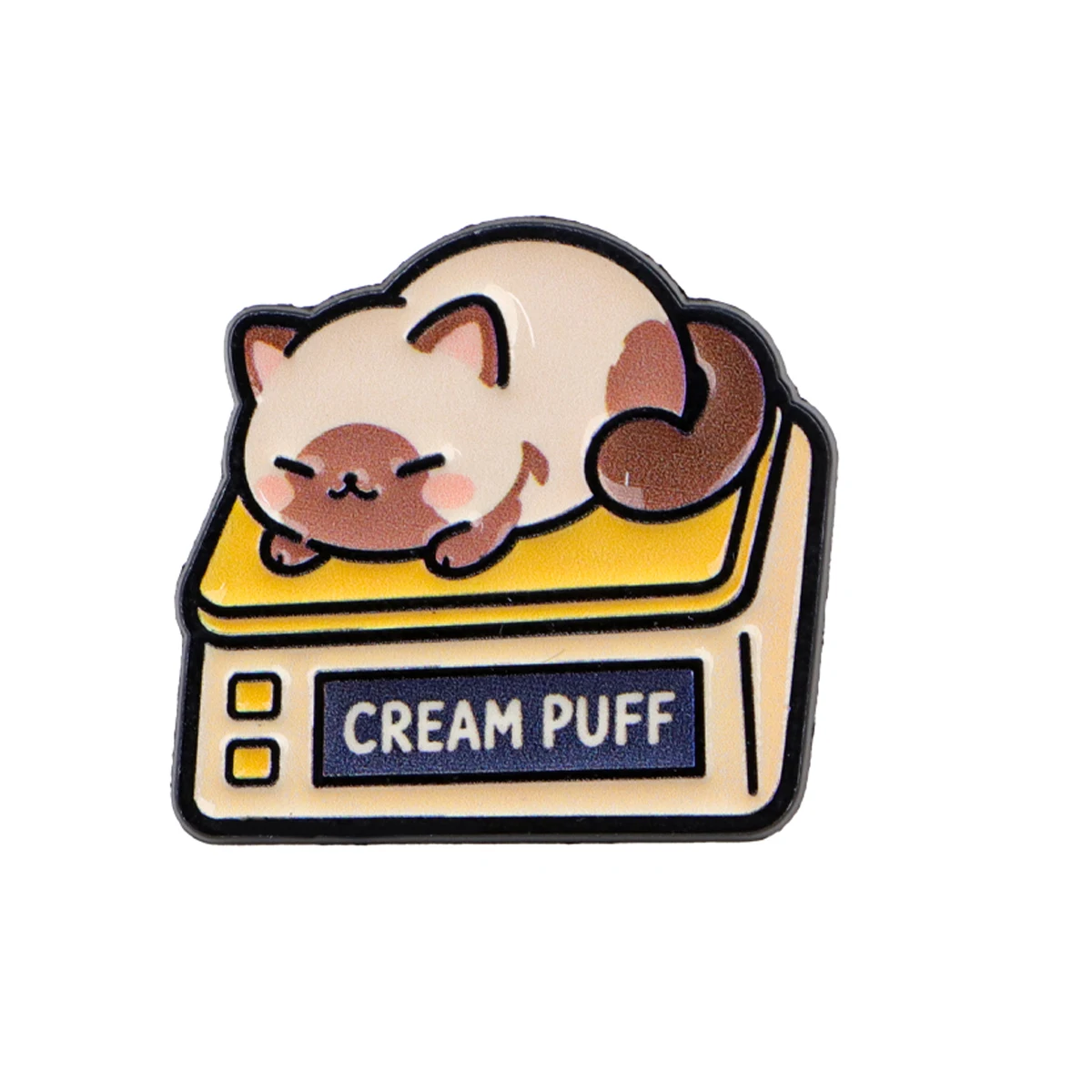 Cute Black Cat Enamel Lapel Pin, Gift for Friends