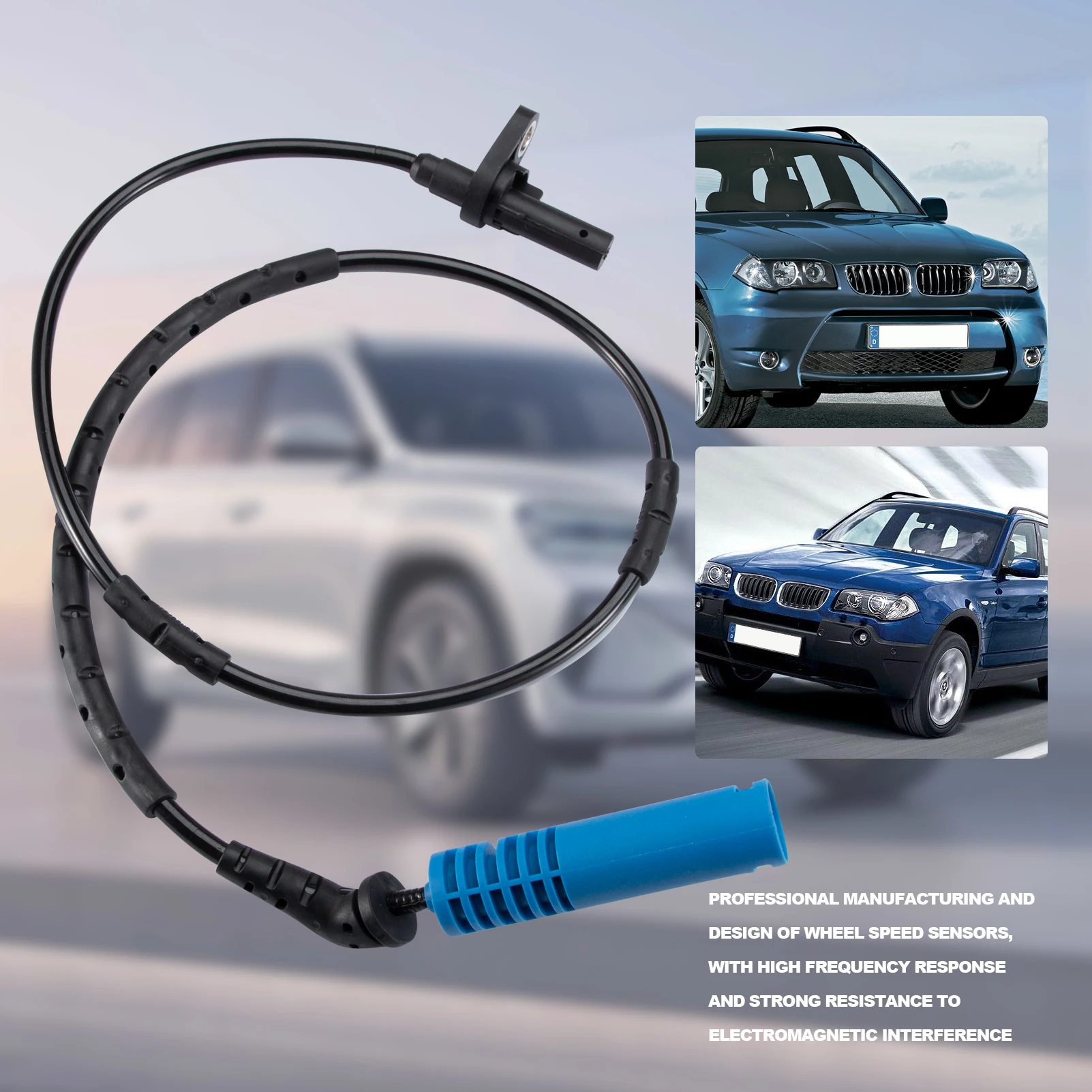 เซ็นเซอร์ความเร็วล้อด้านหลังซ้าย/ขวาระบบเบรก ABS 34523420331 สำหรับ BMW X3 E83 2004-2010