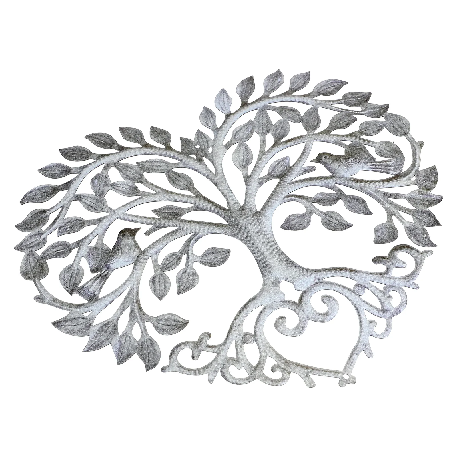 Life Tree Heart Design Metal Wall Art Hanging Ornament Garden Yard Home Wall Decor Sculpture Life Tree Sculpture