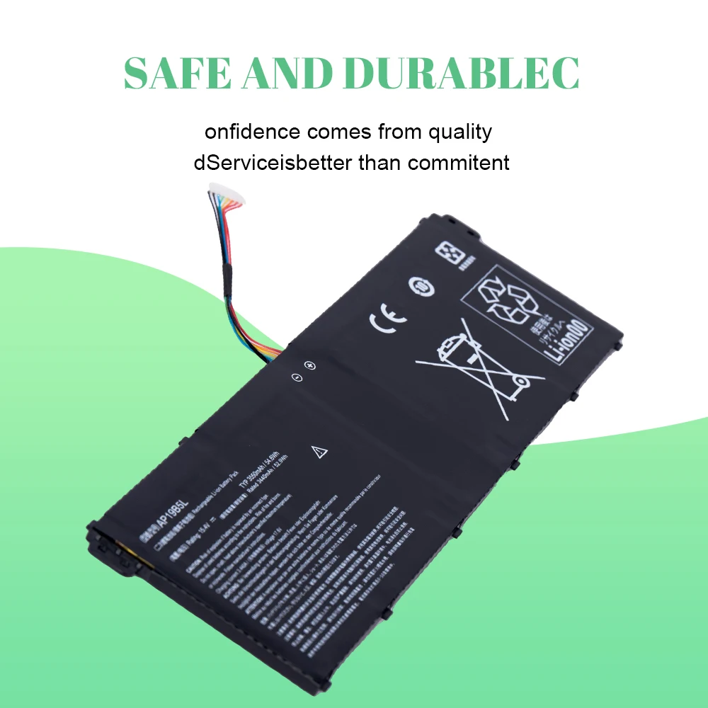 15,4 V 3550mAh AP19B5L batería del ordenador portátil para Acer Aspire A515-44-R5XW A515-43 Sf314-42 SP314-21N-R5FR A515-44-R5XW Vero AV15-51