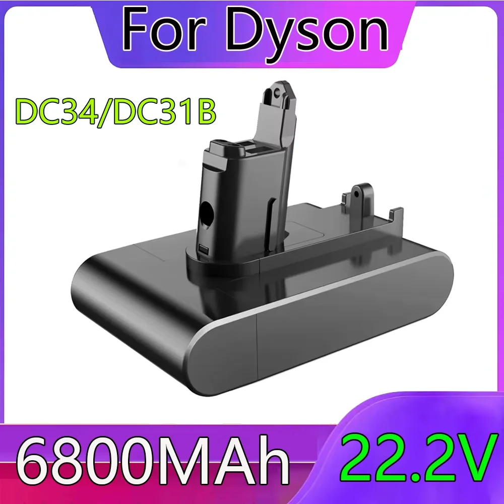 

6800mAh For Dyson DC31B Battery Adapter Lithium Rechargeable For Dyson DC31 DC34 DC35 Type B Replacement 22.2V Vacuum Tools
