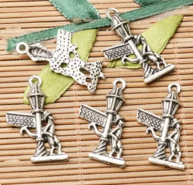 20pcs 26*16mm Alloy tibetan silver charms HWEF2614 pendants