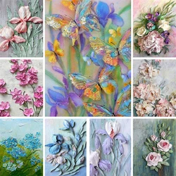 Flower Relief Paint By Number For Adults Personalized DIY Craft Kits For Adults Wall Decor Gift For Wife Free Shipping 2023 NEW