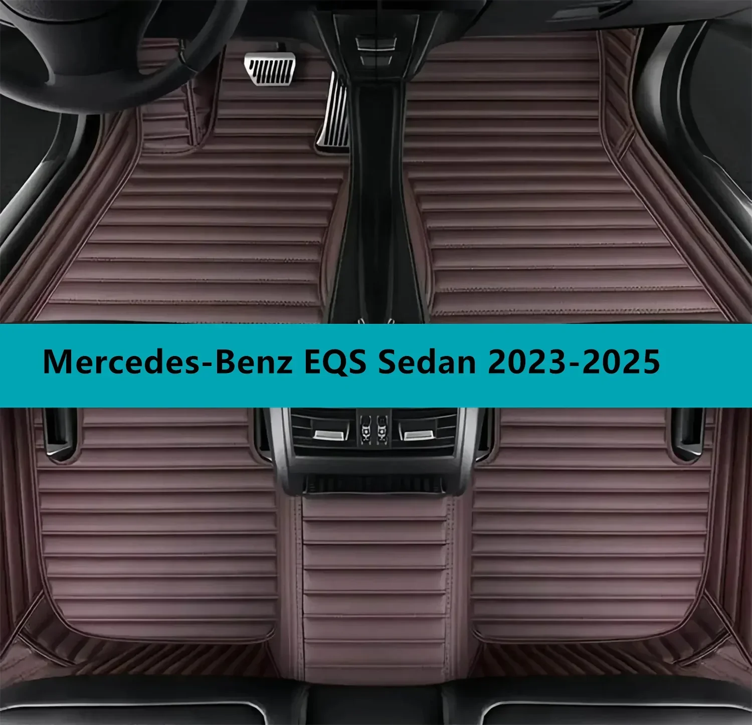 

Комплект автомобильных ковриков на заказ для Mercedes-Benz EQS Sedan 2023-2025, кожаные коврики для автомобилей, аксессуары для авто