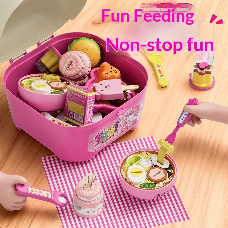 Pudding Feeding Toy Jelly Strawberry Pudding Storage Box Set Toy