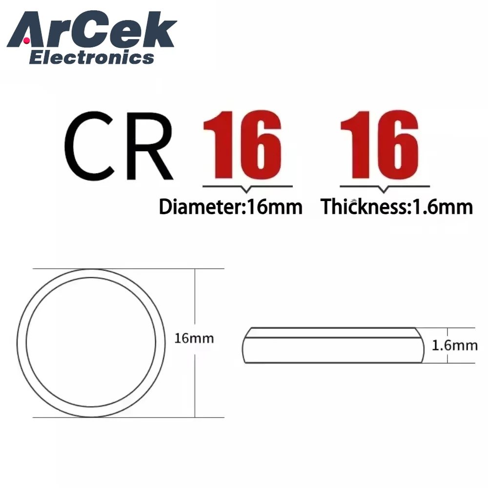5PCS Original Maxell CR1616 3V Lithium Button Battery DL1616 ECR1616 LM1616 CR 1616 for Car Key Watch Toy Remote Coin Cell view 2