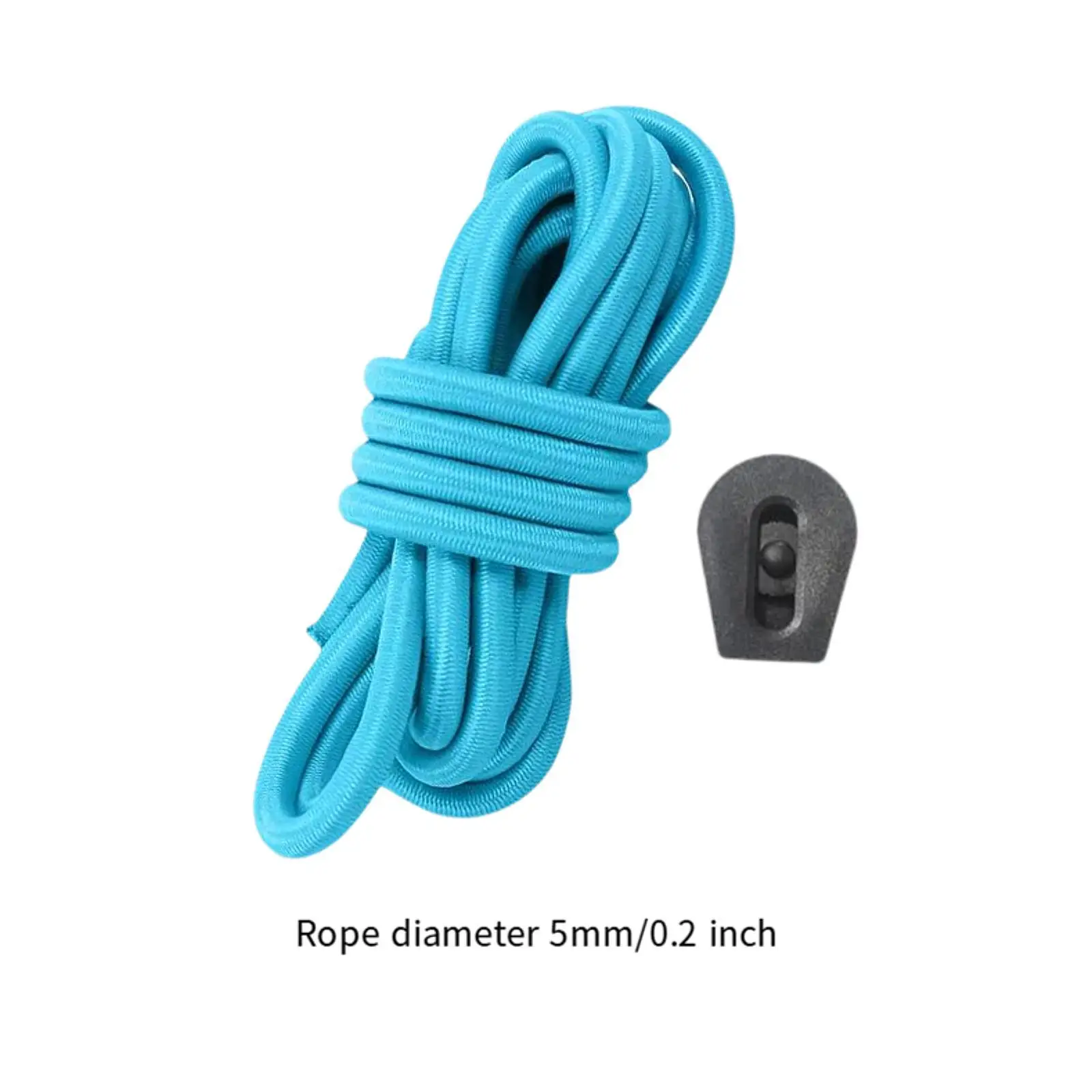 Heavy Duty Paddle Leash Fixing Rope 5 Mm Elastic Cord Adjustable Anti Slip Buckle for Kayak and Boat Rope Storage
