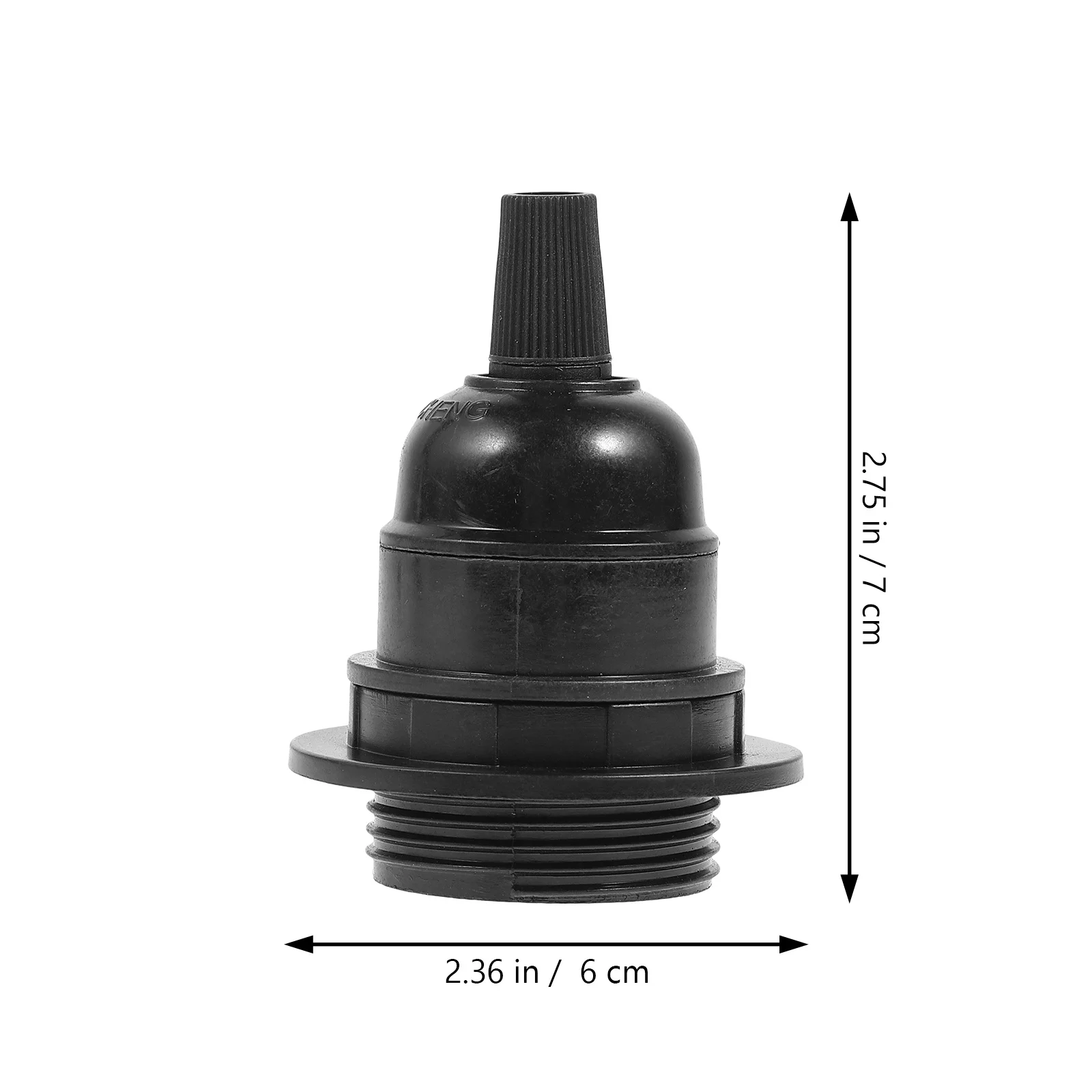 

Plastic Lamp Bases Adapter E27 E26 Screw Socket Black Vintage 250V Light Bulb Holder Replacement Pendant Lamp Bases