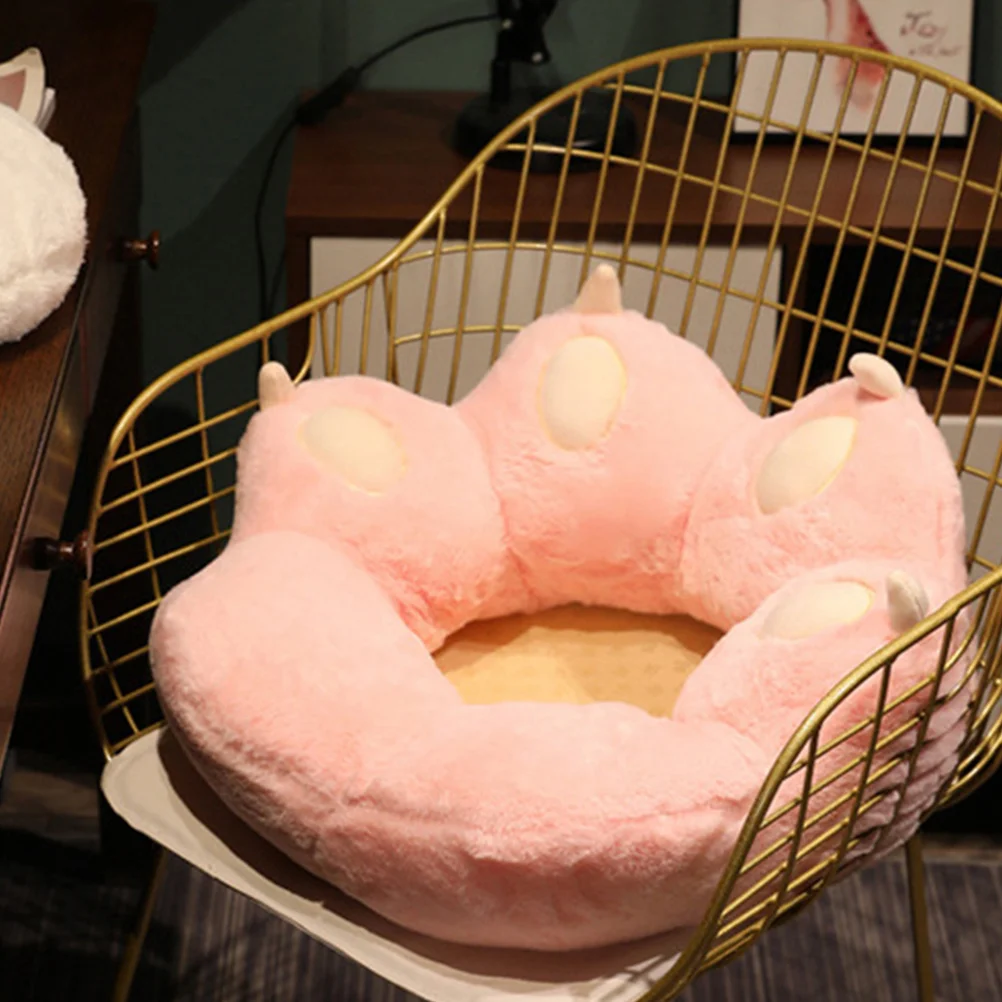 

Cat claw Cushion Pink Small Soft Chair Pad for Home Office Cartoon Kawaii Gaming Sofa Back Non deformed Comfortable Seat