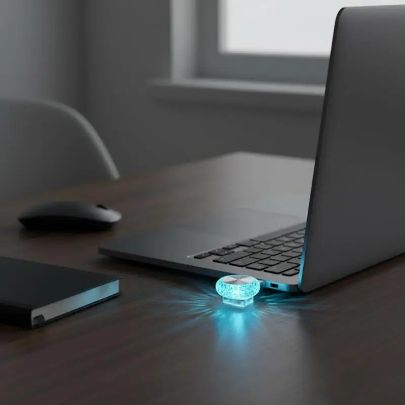 Portable Car USB Ambient Light Mini LED Decorative Atmosphere Lamps For Auto Interior Environment Light Computer Light Plug Play