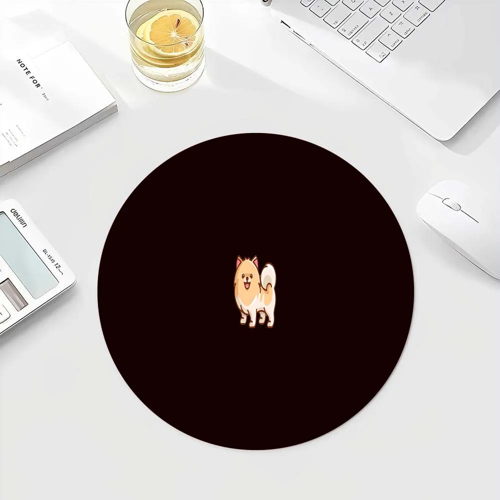 Puppy Avatar Mouse Pad Round Office Carpet Mat Gamer Computer Mechanical Keyboard Pads Art Design New Style Small Size Desk Mats