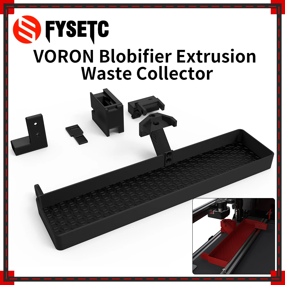 FYSETC Voron Blobifier Extrusion Waste Collector Hotend Nozzle Cleaning 3D Printer Parts with Silicone Nozzle Brush for Voron V2