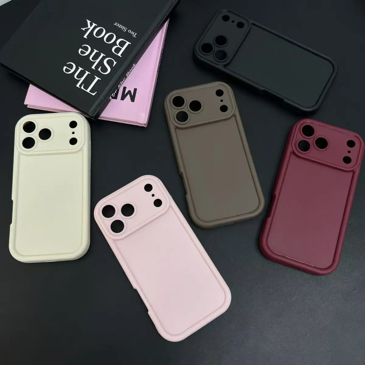 Matte Textur-Hülle für iPhone 17 Pro Max. Hülle für iPhone 17 Air Cover, stoßfeste, weiche TPU-Handy-Rückseite