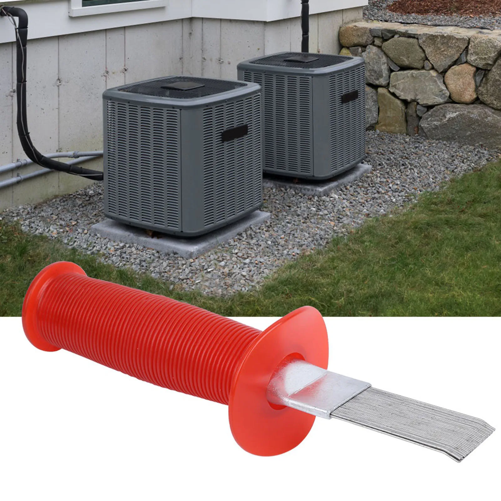 ZK20 Air Conditioner Fin Tool Condenser Coil Comb Stainless Steel Repair Cleaning Manual Tools