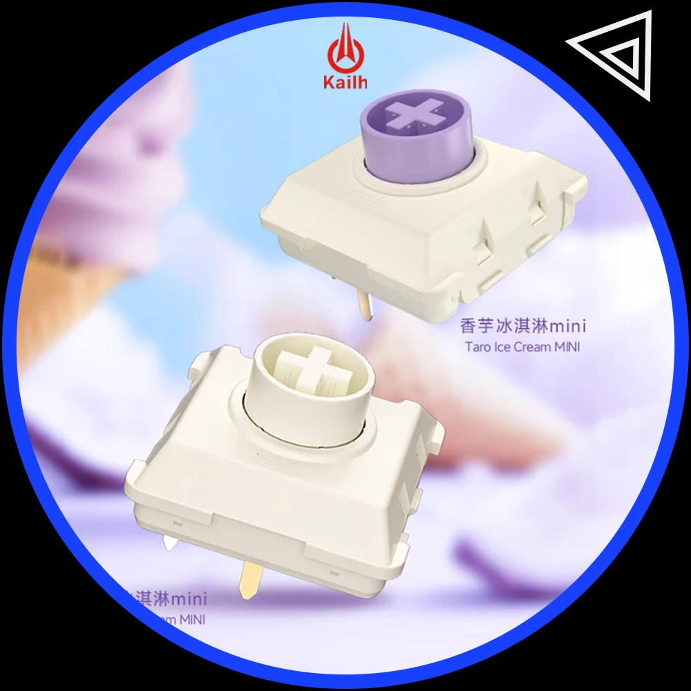 

Kailh Ice Cream Series Mini Low-Profile Switch Ultra-Short Quick Acuation Mechanical Keyboard Switch Total Travel PC Accessories