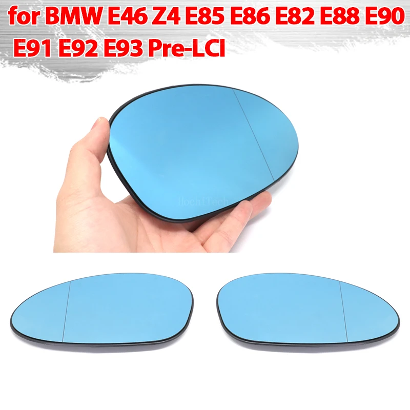 Left Right Door Side Heated Wing Mirror Glass Rearview Plate for BMW Z4 E85 E86 1er 3er E82 E88 E90 E91 E92 E93 Pre-LCI E46-M3