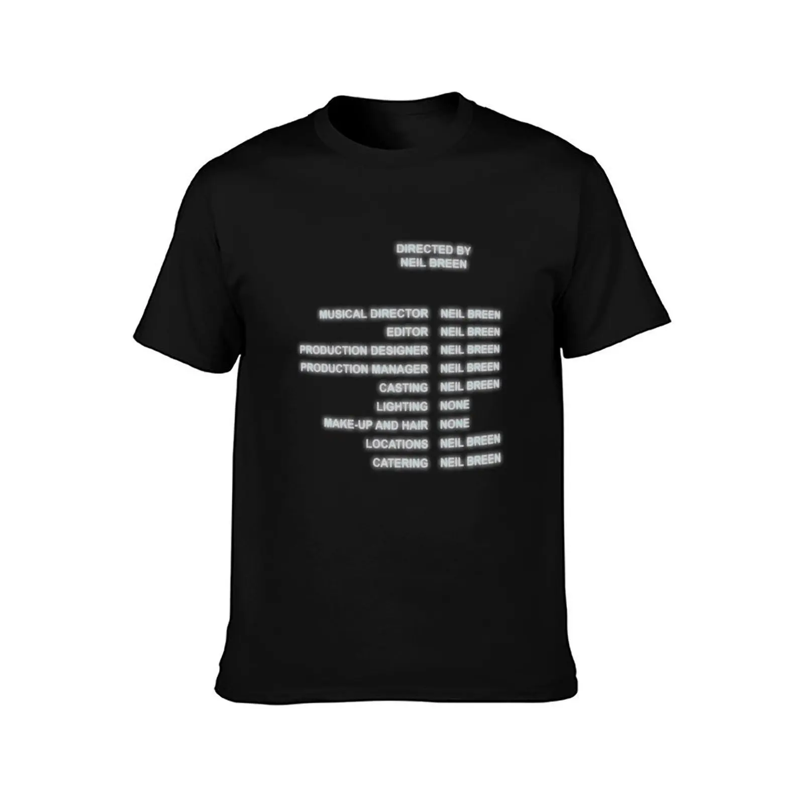 Neil Breen Credits T-Shirt Breathable Travel T-Shirt
