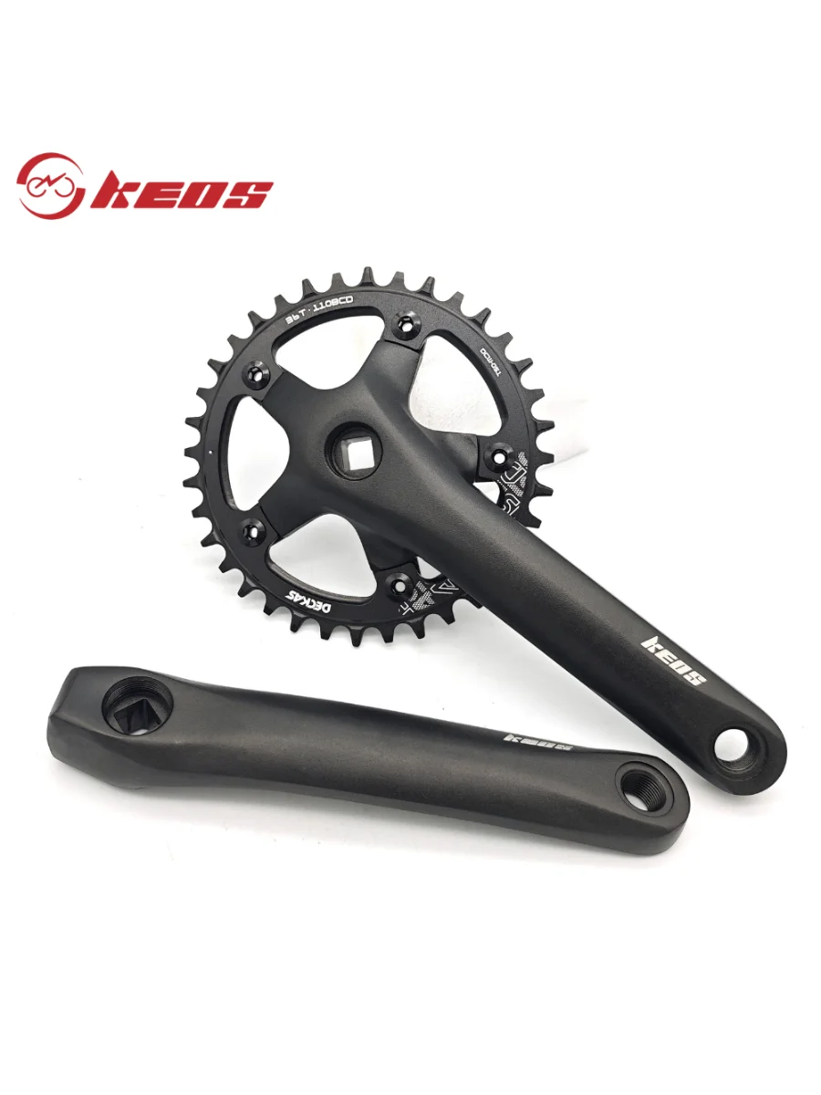 AliExpress KEOS 110BCD 5-Arm Square Taper CrankSet for Foldable/Road Bikes 170mm Narrow-Wide Chainring 36-52T with Bolts, 7-12 Speed chains