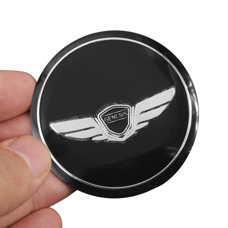 4Pcs 56mm Car Wheel Stickers Center Hub Cap Car Emblem Badge Decal For Hyundai Genesis N-LINE I10 I20 I30 I40 IX20 IX35 Kona