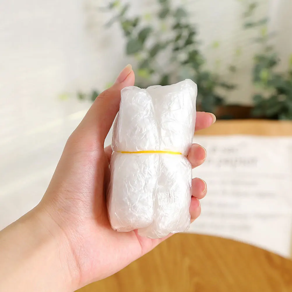 

100Pcs Waterproof Shower Caps Disposable Elastic Bath Hats Suitable Spa Salon Hair Wraps Practical Convenient