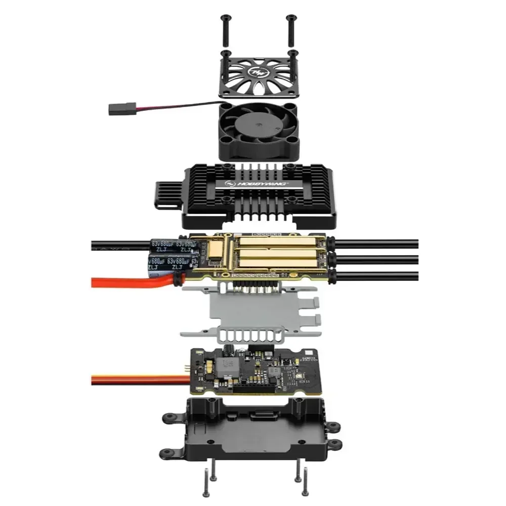 

Hobbywing Platinum HV KV180A V5 180/260A 6-14S Lipo 5-12V 10A BEC(30A)32-bit-DEO Tech for 550-700mm Helicopter&Large Fixed-wing