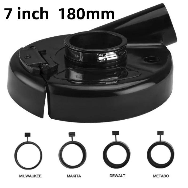 

Allsome 7” 180mm angle grinder dust cover angle Kit Grinding machine dust collection cover Full Hinged Dust Vacuum Shroud