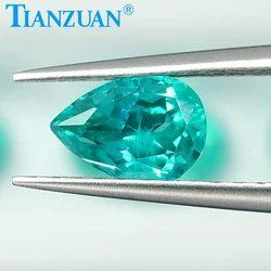 Paraiba YAG 합성 이트륨 알루미늄 가넷, 느슨한 보석 스톤, 보석 제작용, 배 모양, 실험실 재배, 5x7mm ~ 8x12mm