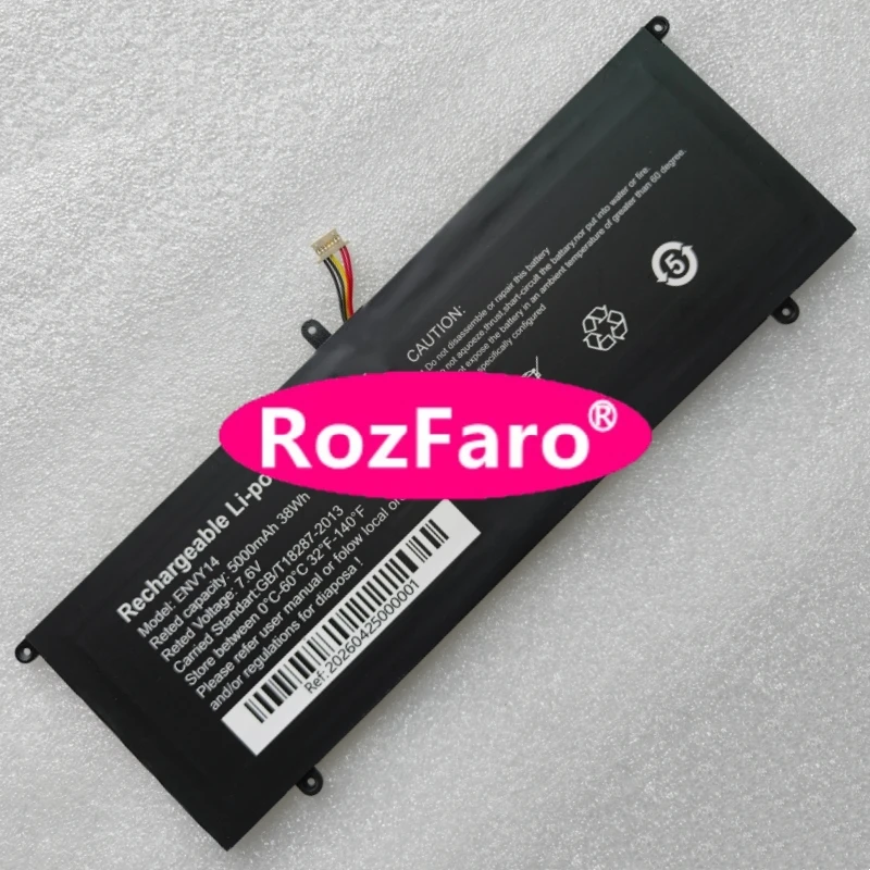 For Tulasi T Pro BCL530 ENVY14 7-pin 5-wire 7.6V 38Wh 5000mAh Laptop Battery For ECHIPS NX140A-R-1 For Azerty AZ-1402 Notebook