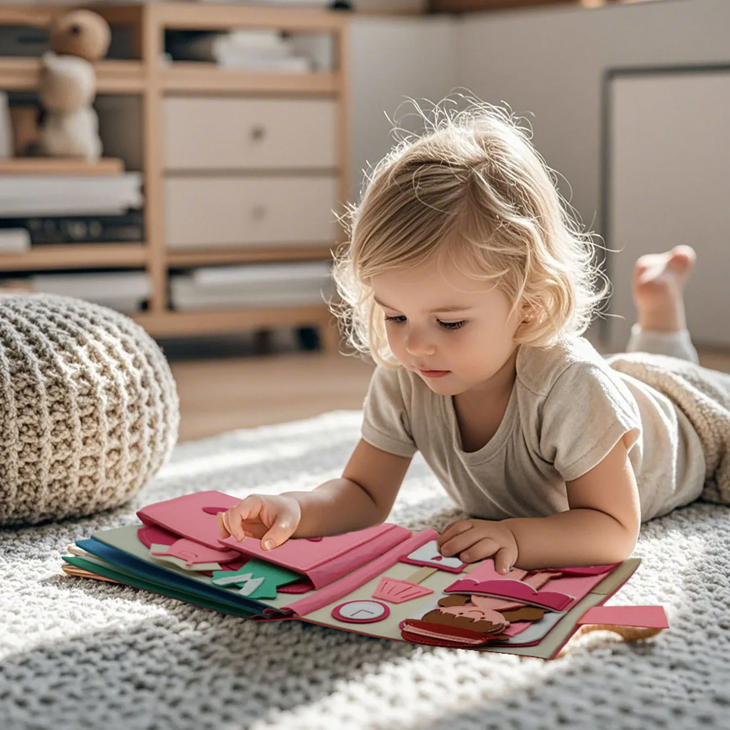 Quiet Felt Book Montessori Sensory Busy Board For Early Activity Learning Book Little Doll House Handmade Felt Books For Travel