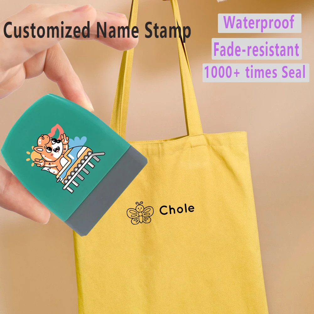 Creative Squirrel Crystal Sticker Pattern Custom Name Seal Durable Used To ldentify Personal Daily ltems Such As Clothes