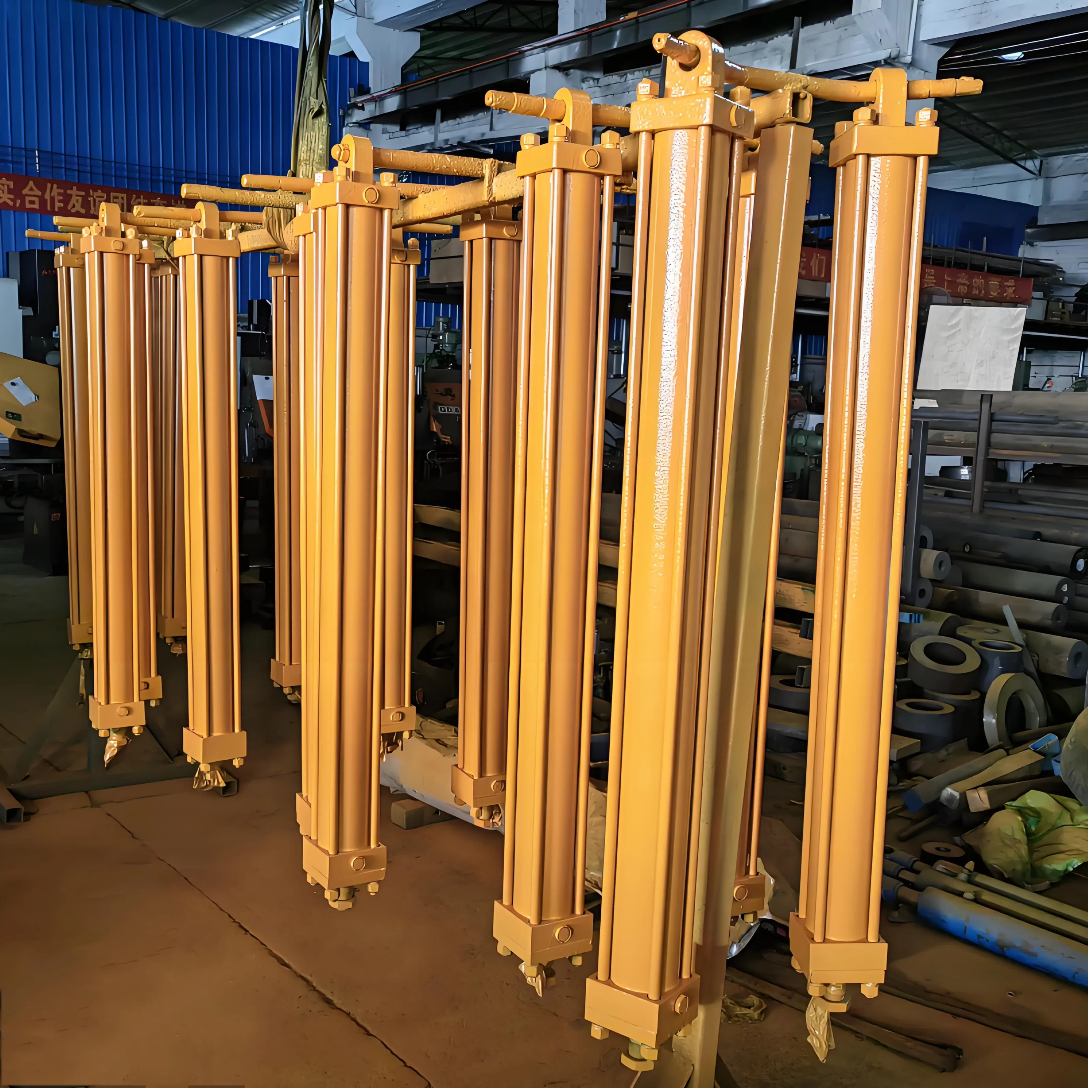 Hydraulic Press Cylinders High-Capacity Telescopic Design Precision Work Trucks Farm Construction Industries Steel New Used