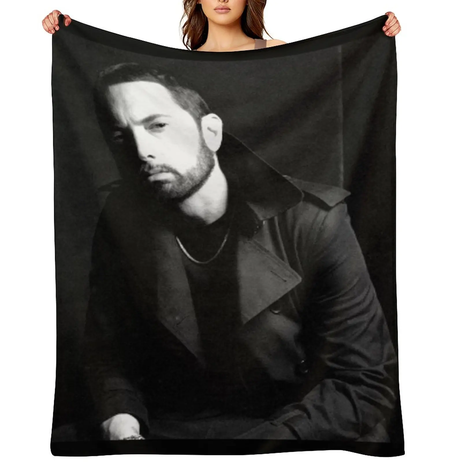 

Eminem Throw Blanket Furrys Picnic Thin Vintage Blankets