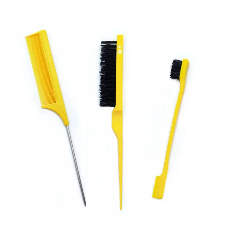 

3 pieces double-sided edge control hair combing accessories Hair styling comb styling accessories styling section comb