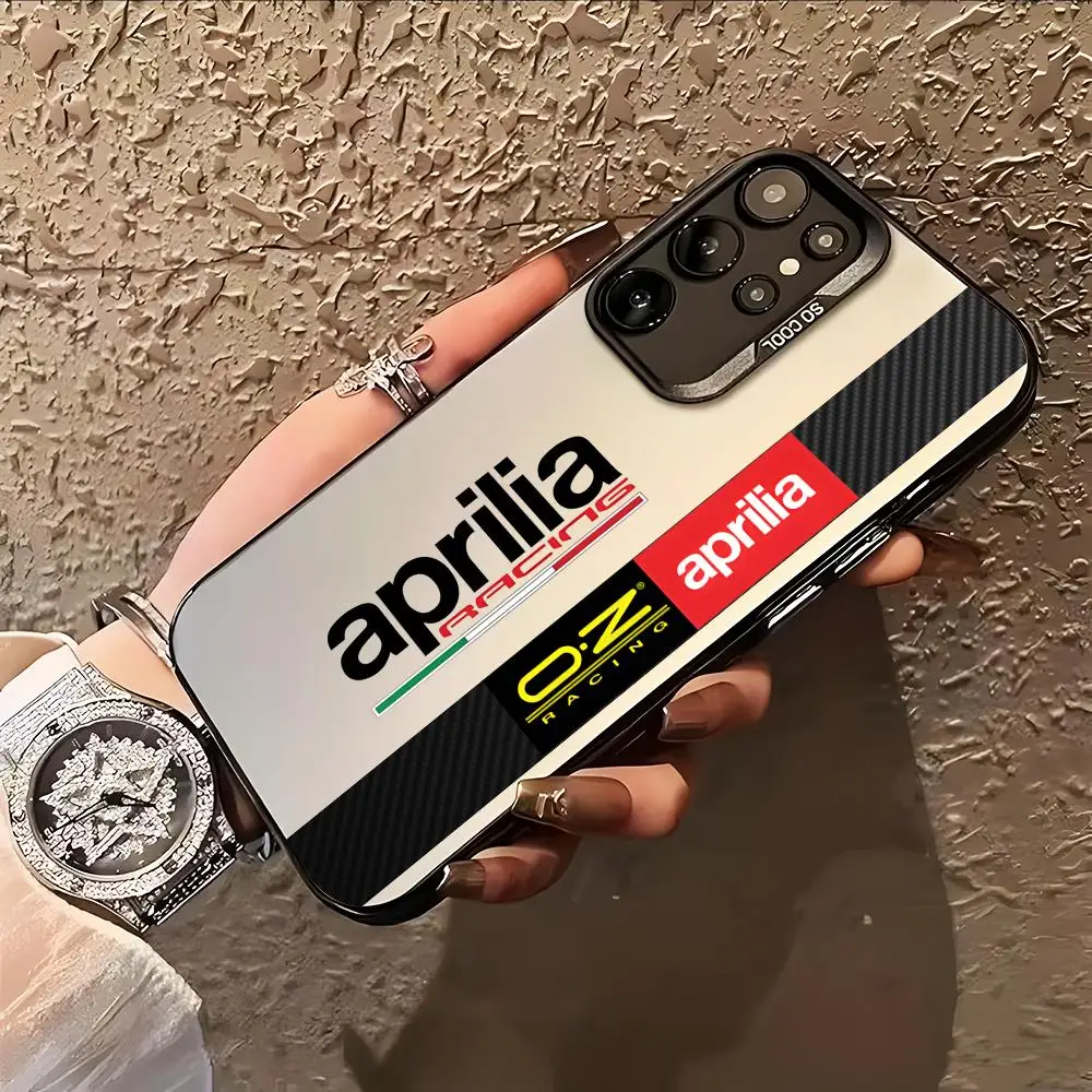 Motorcycle A-Aprilia Phone Case for Samsung Galaxy S26 S25 S24 S23 S22 S21 S20 Note20 Plus Ultra Colorful Silver Cover view 5