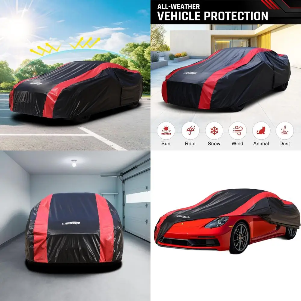 

Custom Fit Car Cover for 2006-2025 Cayman & Boxster, Waterproof All-Weather Protection with Cotton Liner