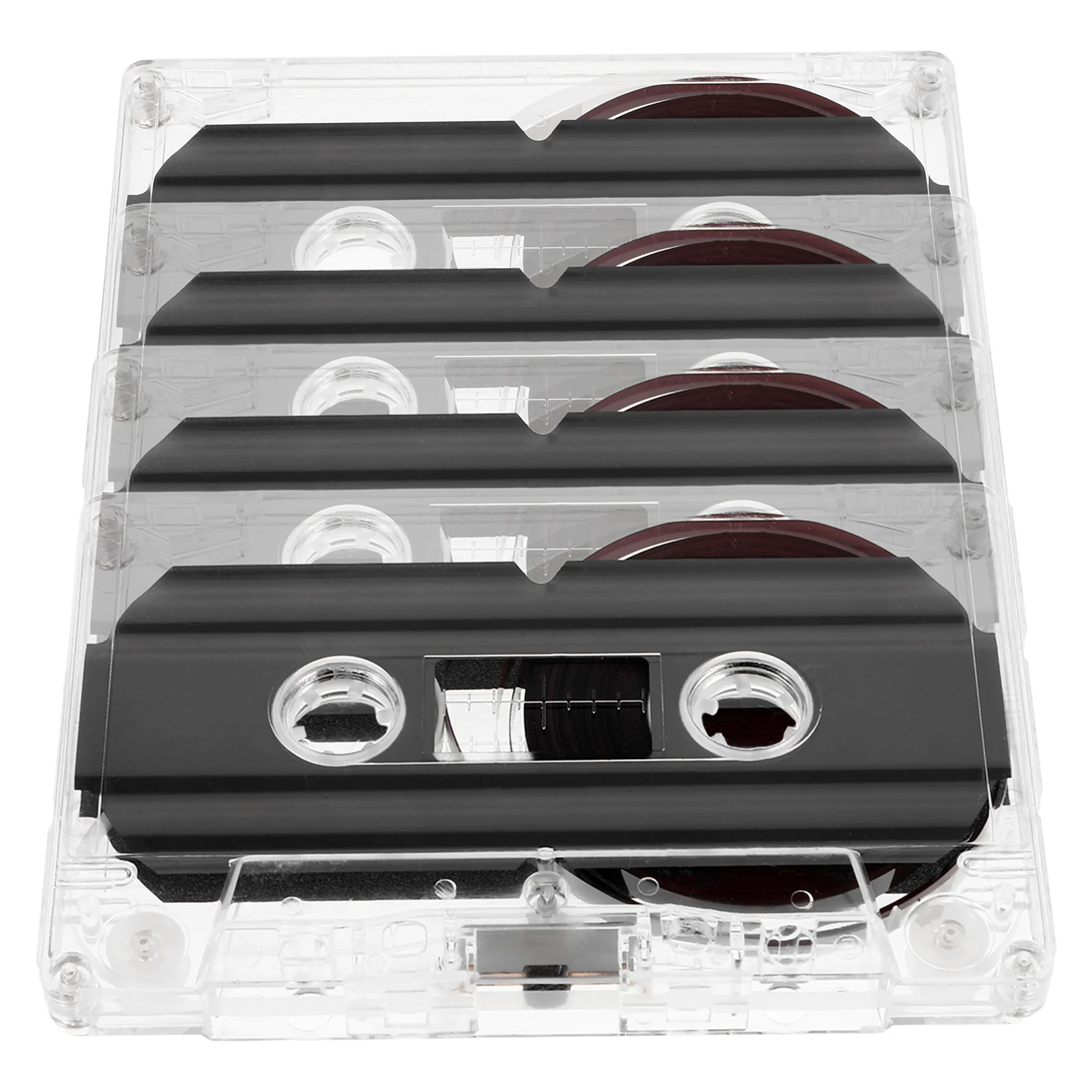 

4 шт. пустые кассетные ленты, 60-минутная прочная аудиозапись, ретро-дизайн для обучения, вечерние сообщений «сделай сам», хранение речи и музыки