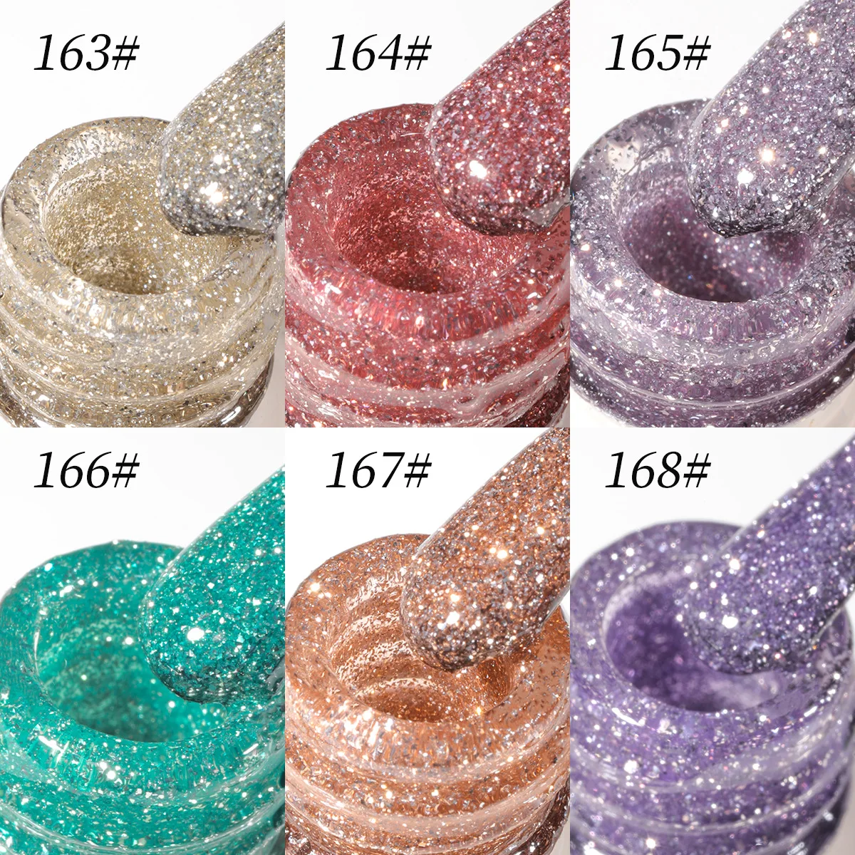 6 colores/juego Galaxy Diamond esmalte de uñas Gel esmalte de uñas brillo neón semipermanente UV LED Gel Nail Art barniz manicura